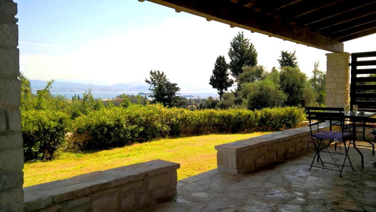 Stone Studio In Nature With View To Corfu Town! Evropouloi Экстерьер фото